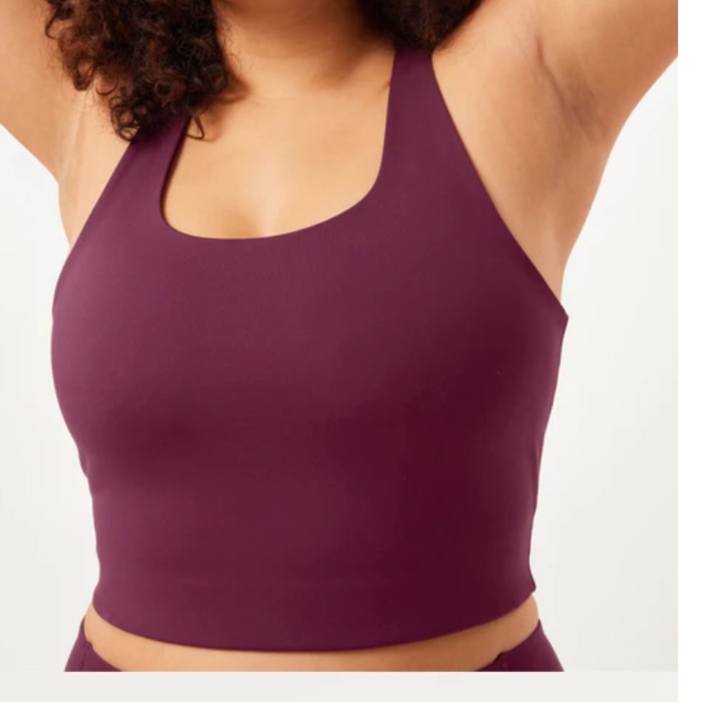 Girlfriend Collective Plum Paloma Racerback Bra